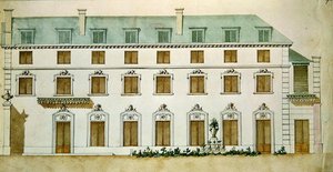 Façade de la maison rue Fortunee, achetée par Honoré de Balzac (1799-1850) en 1847